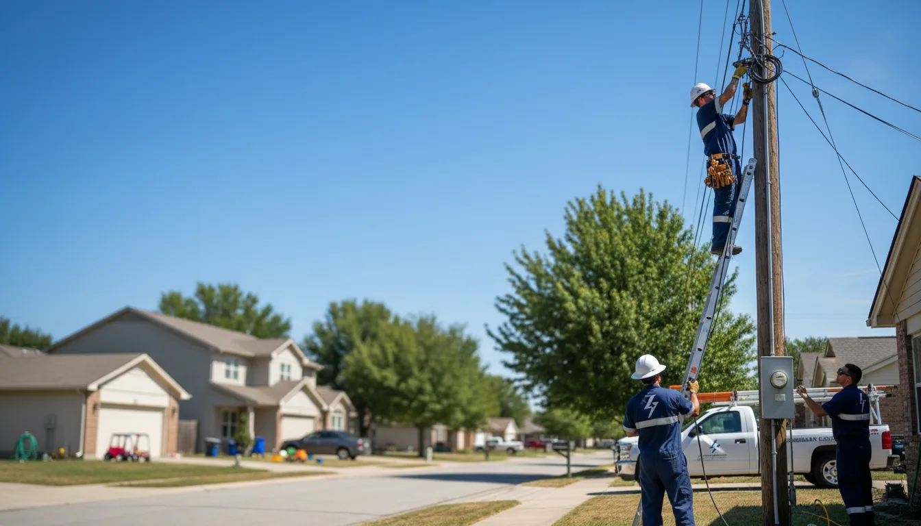 Residential electrician providing installation services in Menoken, ND